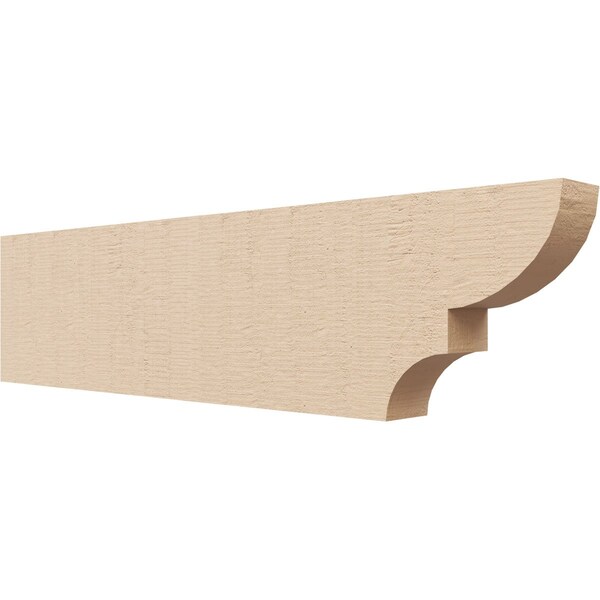 Ekena Millwork 2in. W x 6in. H x 24in. L Ridgewood Woodgrain TimberThane Rafter Tail, Primed Tan RFTUR02X06X24RIDRCPR - main